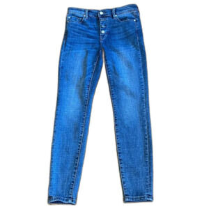 Liverpool Button Fly Skinny Jeans Denim Size 28